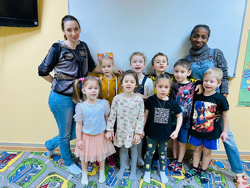 Репортаж об английском танцевальном мастер-классе для малышей в Дзержинском филиале 19 марта