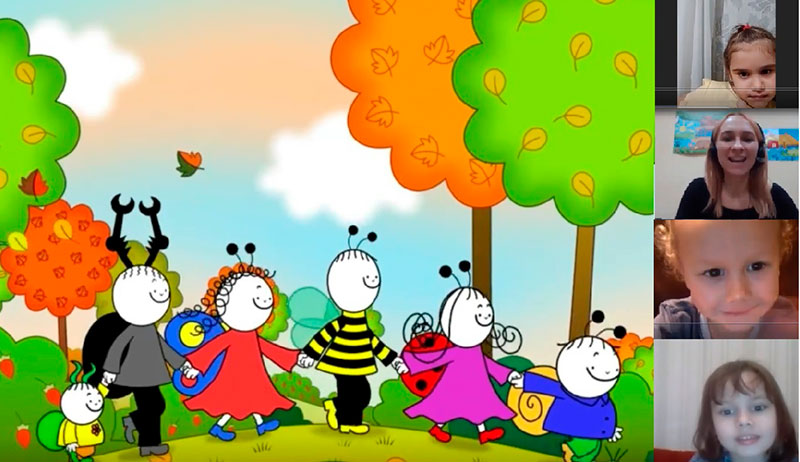Репортаж об осеннем онлайн-погружении в английский язык для малышей «В осеннем лесу» \ «In the Autumn Forest»