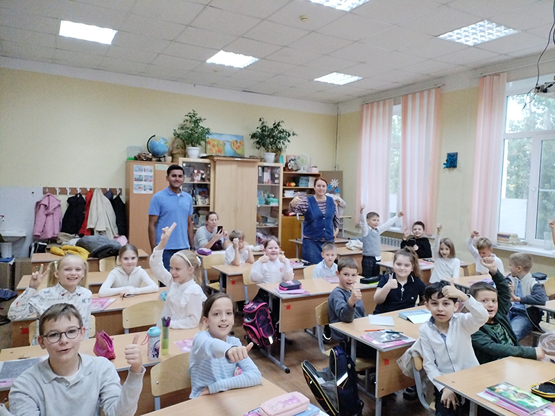 Викторина и Английский клуб в рамках конкурса «Мистер и Мисс Инглиш» в школе №19 центрального района г. Волгограда