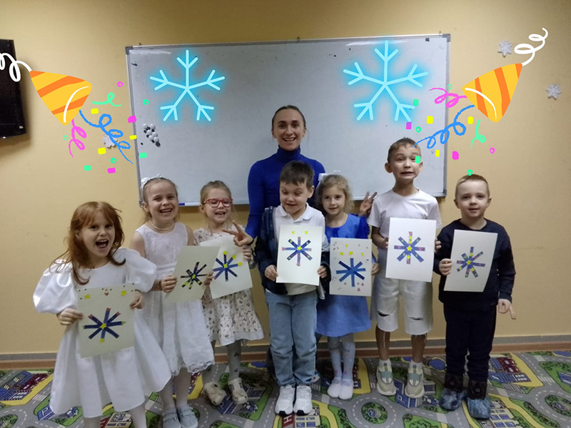 Репортаж о мастер-классе «Снежинка» для малышей в ДЗР 31 января 2026